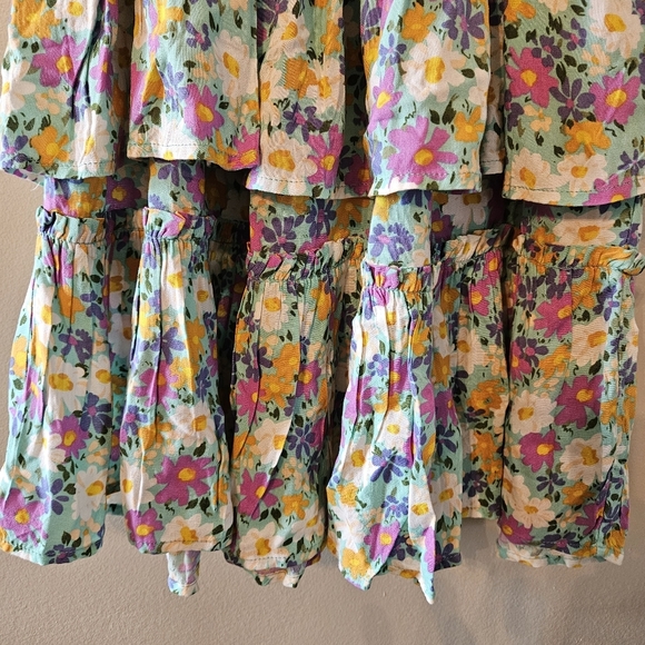 NWT Patrons Of Peace Daisy Sundress Floral Print Mini Feminine Sun Dress Size XS - Picture 10 of 15